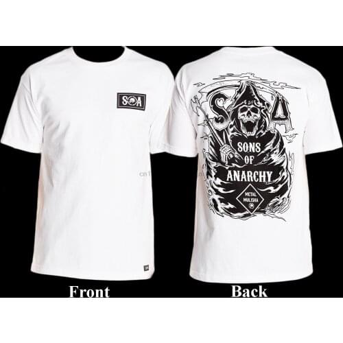 Mulisha Men Anarchy Sons Of Soa T-Shirt Grim Reaper Adult Summer Streewear SizeS-3Xl