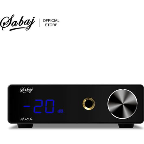 SABAJ A10h Desktop Headphone Amplifier Low Noise Pre-Output For High-Impedance Headset RCA Active Speakers With Remote Control