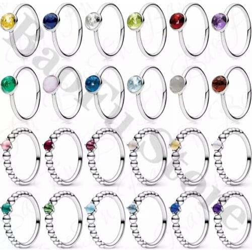 Genuine 925 Sterling Silver Ring, Shiny December Birthstone, Suitable For Original Female Birthday Party Anniversary Jewelry