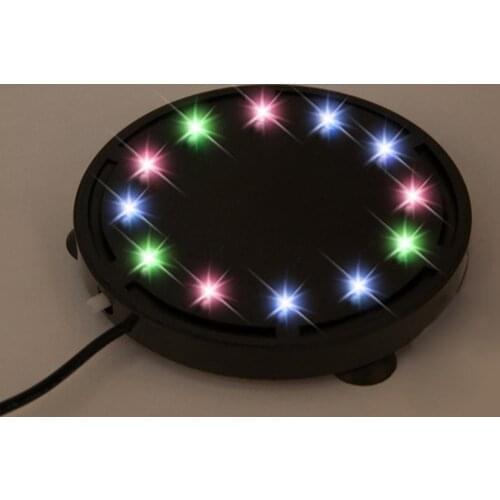 Aquarium Light Underwater Colorful RGB Oxygen Bubble Round Light Aquarium Fish Tank Decor Lamp US EU Plug Lightings Lamp