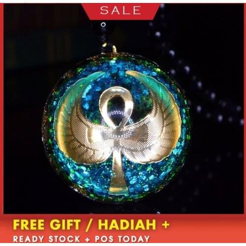 AURA REIKI Orgonite Energy Pendant Natural Crystal Pendant Necklace Mysterious Resin Chakra Stone Growth Business Amulet C0096