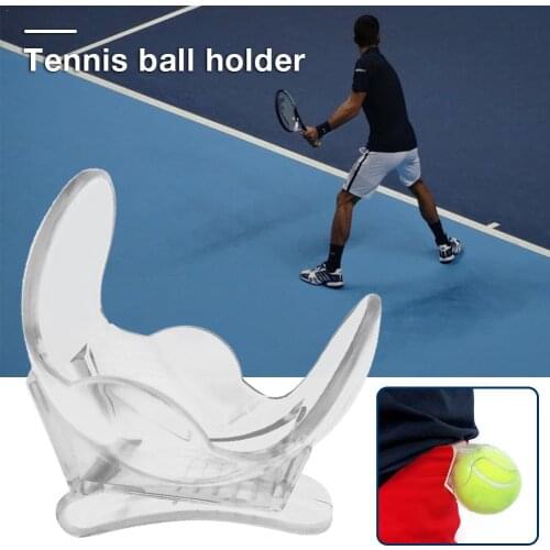 Professional Tennis Ball Holder Clip Transparent Tennis Ball Clip Plastic Tennis Ball Holder Tennis Ball Training Equipment