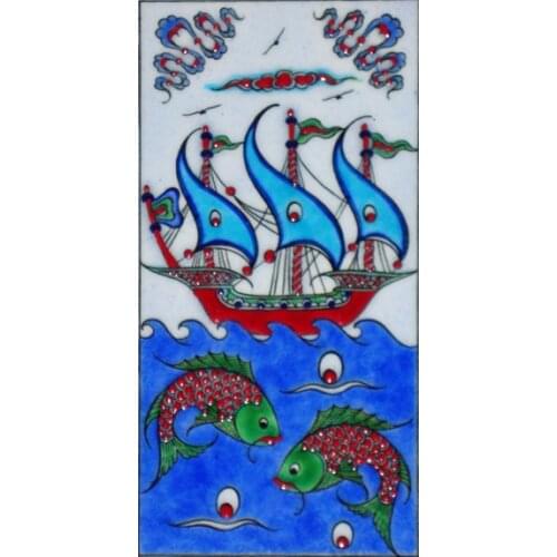 Hand Painted Ceramic Wall Art , Painting Wall Decor, Home decoration , wall decor, painting, ramadan gift