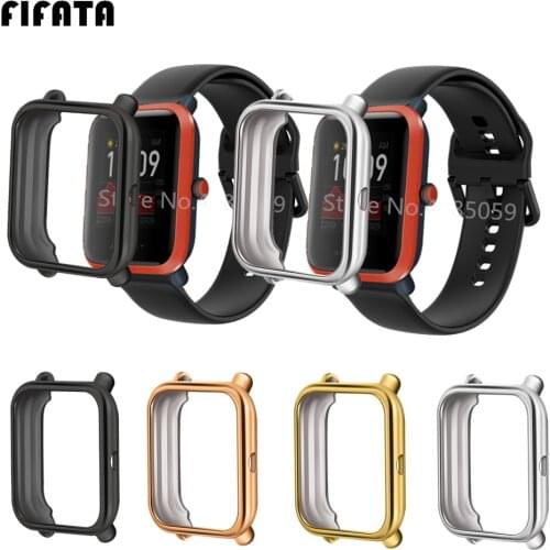 FIFATA TPU Silicone Cover For Xiaomi Amazfit Bip Protective Case Soft Protect Shell For Huami Amazfit Bip Lite Smart Watch Frame