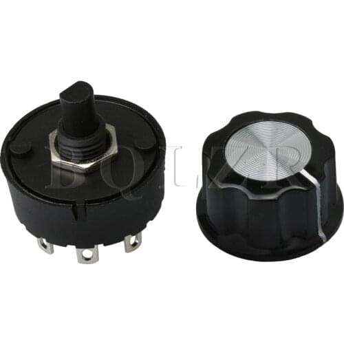 BQLZR 3 Positions 2 Times Rotate Selector Rotary Switch & Knob for Mixer Juicer Soya-bean Milk Machine Home Appliance