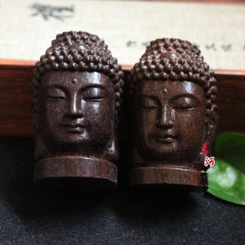 Shakyamuni Buddha Statue Vietnamese Medicine Aloes Material Handles 6 Cm Long Room Decoration Accessories