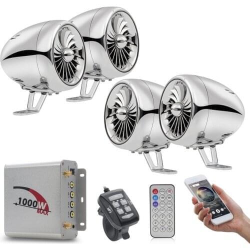 Motorcycle Amplifier Audio 1000W Power Support AUX MP3+Remote Control+AUX input line+2 Signal Antenn+Horn Bracket+DC Power Cord