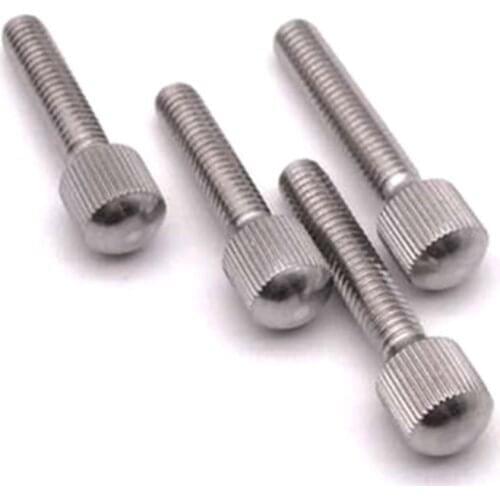 M3/M4/M5/M6 Thumb Screw Knurled Screws With Small Head Knurling Manual Adjustment Bolt Knukles Tornillos Parafuso Vis GB/T836 PC