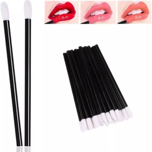 YCXMSCILS 50PCS Disposable Cosmetic Makeup Tools Brush Lipstick Lip Glossy Cleaner Applicator Eyeshadow Lip Gloss Brushes Tools