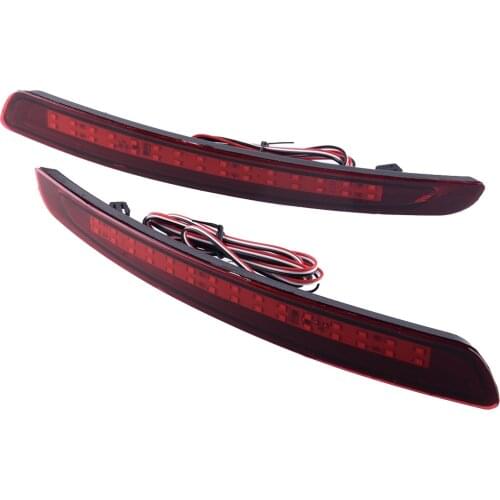 1Pair Tail Brake Rear Bumper Light Lamp Reflector Fit for Ford Mondeo Fusion 2011 2012