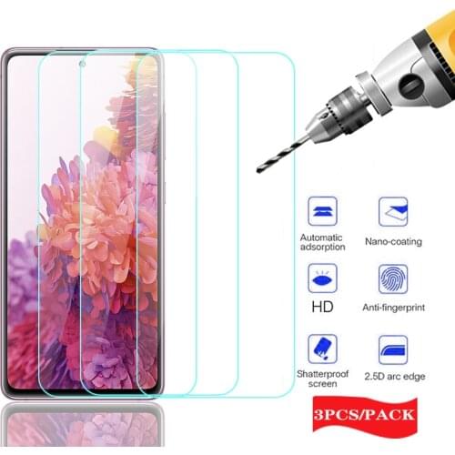 3pcs Tempered glass for samsung galaxy s10lite s10 lite s20fe s20 fe note 10 10lite s 10lite HD anti-fall screen protection glas