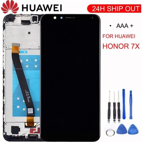 New For Huawei Honor 7X BND-L21 BND-L22 BND-L24 LCD display For Mate SE Touch Screen Digitizer Assembly Frame With Free Tools