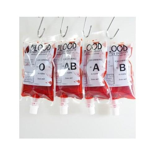 100 pcs Empty Blood Vampire Spout bag,Juice Drinking Spout Pouch,Club,Bar,Cocktail,Halloween Party Usage Free Shipping