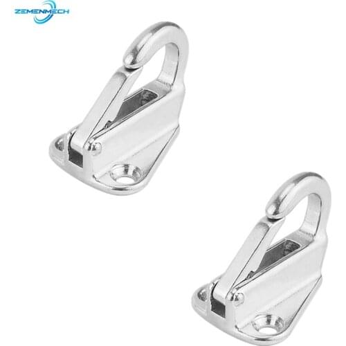 2PCS Fender Spring Hook Snap Fending Hook Attach Rope Boat Sail Tug Ship Marine Hardware 316 Stainless Steel Boat Accessories