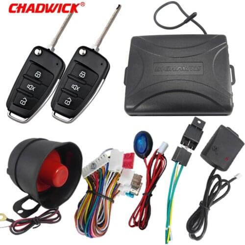 CHADWICK 8118 for japanese car #7 flip key Car Alarm System withSiren one-Way Auto Security Keyless Entry vehicle anti-theft