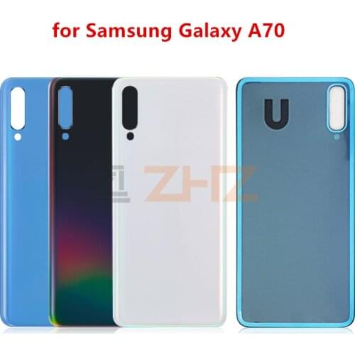 For SAMSUNG Galaxy A70 A705 2019 Back Battery Cover Door Rear plastic soft Housing Case Replacement Battery Cover