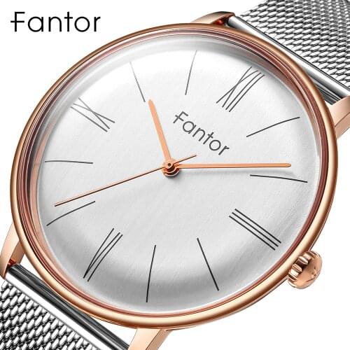 Fantor Brand Minimalist Luxury Quartz Waterproof Mens relogio masculino Mesh Wrist Man Watch