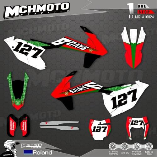 MCHMFG Customized Team Graphics Backgrounds Decals Custom Stickers For17-19EXC 16-18SX-F