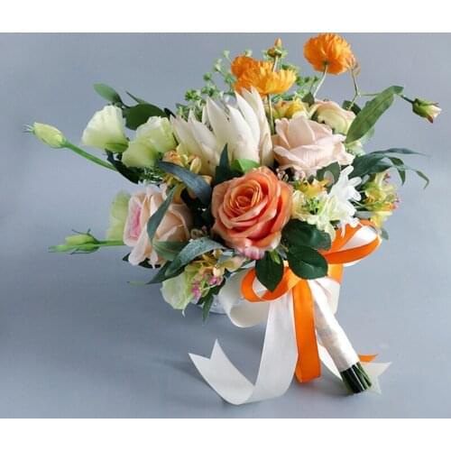Artificial Wedding Flower Bouquet, Bridal Bouquets For Wedding, Bridesmaid Holding Flower, Flower Girl Bouquet