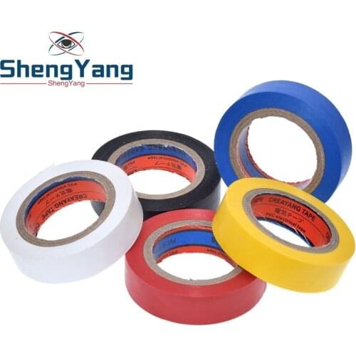 1pcs Color electrical tape PVC wear-resistant flame retardant lead-free electrical insulating tape waterproof color tape