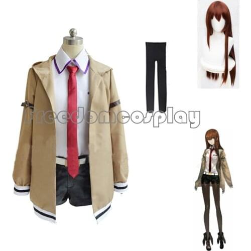 Steins Gate Kurisu Makise Cosplay Costume