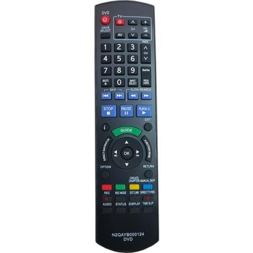 N2QAYB000124 Replacement Remote Control For Panasonic DVD Recorder N2QAYB000124