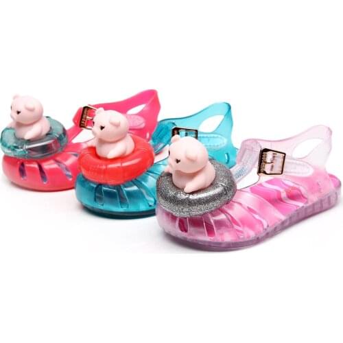 2021 new jelly childrens shoes three-dimensional piggy childrens shoes beach shoes hole shoes casual shoes garden shoes