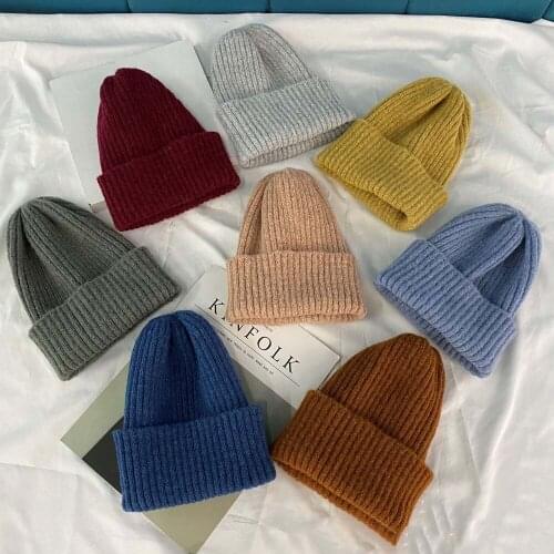 New Unisex Multicolor Autumn & Winter Beanie Hat Men Basic Daily Beanie Women Soft Knitted Hat Elegant All-match Streetwear Cap