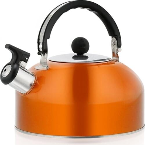 New 3L Durable Color Kettle Stainless Steel Flat Bottom Dome Kettle Thick Induction Cooker Kettle Kitchen Supplies kettle stove