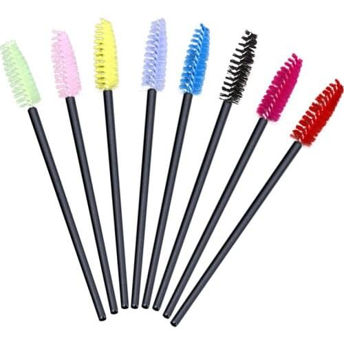 50pcs Disposable Eyelash Brushes Sticks Mascara Wands Eyelash Extension Tools Eyelshes Makeup Brush Eye Lashes Cosmetic Tools