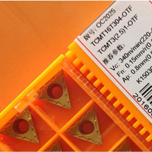 OKE TCMT16T304-OTF OC2115/TCMT16T304-OTF OC2025/TCMT16T304-OTF OC2015/TCMT16T308-OTF OP1215/TCMT16T308-OTF OP1205 CNC inserts