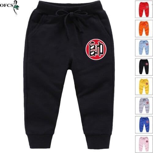 Retail Sold Boys Sport Pants Kids Spring Casual Trousers Cotton Teen Sweatpants For Unisex Autumn Hot Children Clothing 2-12Year