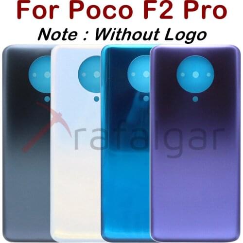 For Xiaomi Poco F2 Pro Back Battery Cover Rear Housing Door Glass Case Poco F2 Pro Battery Cover With Camera Lens Frame Holder