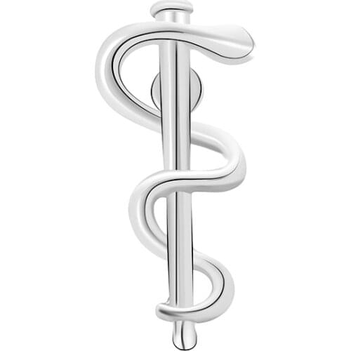 World Health Organization Medical Symbol Pharmacy Wellness Snake Caduceus Pins Badge Gift For Doctor Nurse