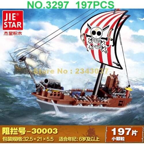 30003 197pcs Pirates Prevent Ship Building Blocks 3 Toy