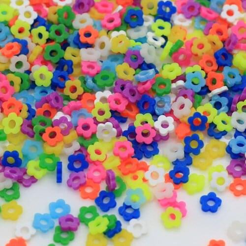 5MM Flower Sprinkles For Craft Polymer Clay Flower Slice Sprinkles Topping Beads Flowers Nail Stickers