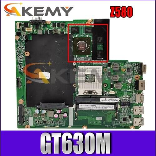 Akemy Original Laptop Motherboard For Lenovo Ideapad Z580 DALZ3AMB8E0 GT630M Video Card Free Shipping