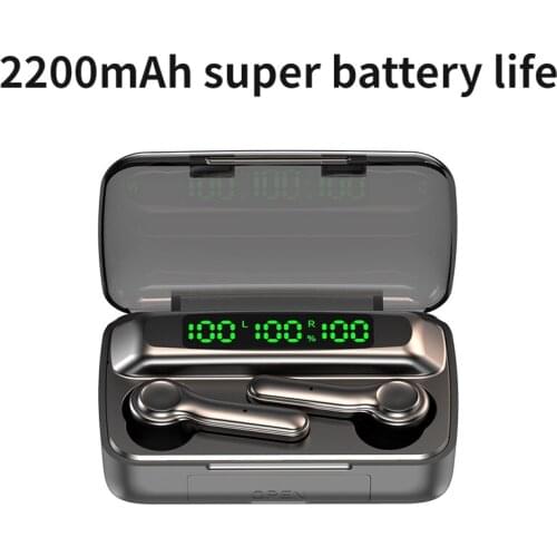 Wireless Mini Headphones HIFI Bluetooth 5.0 Subwoofer Earplugs Fingerprint Touch Sports Waterproof Headphones HD Gaming Headset