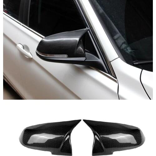 2PCS Carbon Fiber Side Mirror Cover Fit For BMW F20 F22 F30 F31 F32 F33 F34 F35 F36 2013-2018