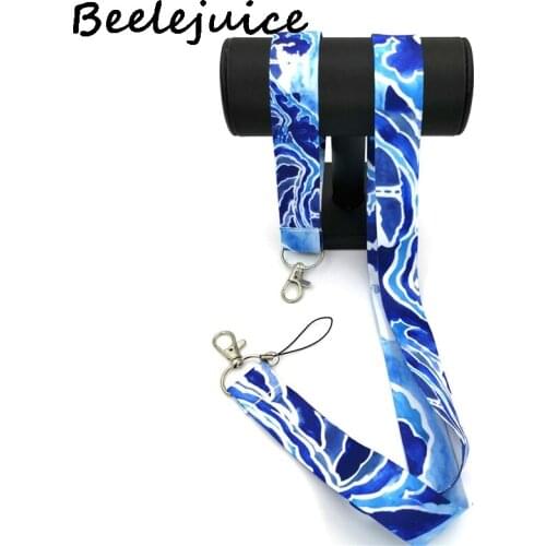 1set Kanagawa Hokusai Waves hand Wristlet neck Lanyard suit Lanyard Badge ID Lanyards Phone Rope Key Lanyard Straps Accessories