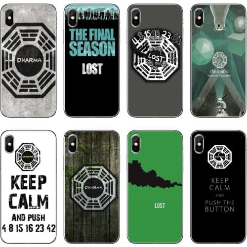 Lost tv series dharma logo For Samsung Galaxy S10 Lite S9 S8 S7 S6 edge Plus S5 S4 Note 9 8 5 4 mini cover case