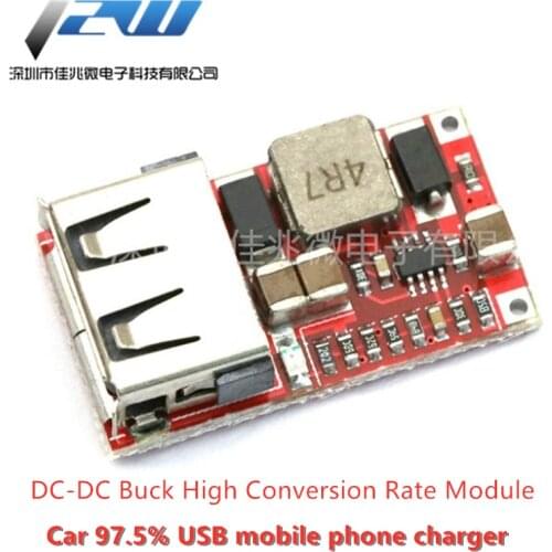 DC-DC step-down module 6-24V12V24V to 5V3A car 97.5% USB mobile phone charger