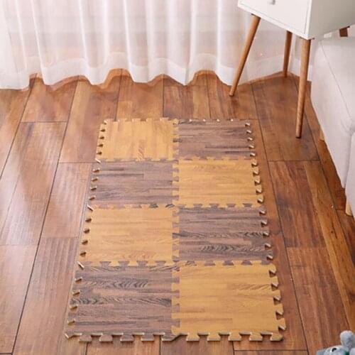 EVA Wood Grain Puzzle Mat Baby Foam Play Splicing Floor Non-slip Mat For Child