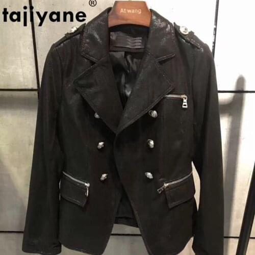 Coat Sheepskin 100% Spring Autumn Real Genuine Leather Jacket Women Clothes 2021 Korean Elegant OL Suit Female Coats ZT2285