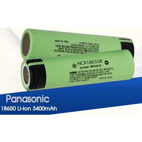 Panasonic 100% Original 18650 Battery NCR18650B 3.7 v 3400 mah 18650 Lithium Rechargeable Battery For Flashlight batteries