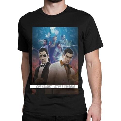 Yakuza 0 Poster Men T Shirts Japan Dragon Gangster Videogame Casual Tee Shirt Camisas T-Shirt Cotton Adult Sweatshirt