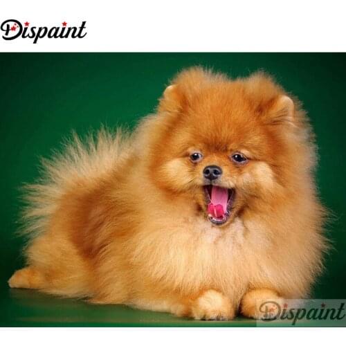 Dispaint Full Square/Round Drill 5D DIY Diamond Painting "Animal dog scenery" Embroidery Cross Stitch 5D Home Decor A11883