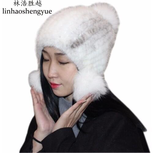 Linhaoshengyue Mink Cap 2016 Hot Models Freeshopping Hat Women Fur