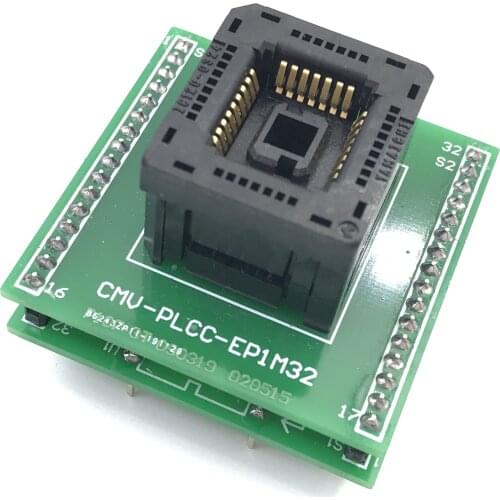 New gold-plated bouncing PLCC32 to DIP32 test seat adapter adapter seat burner SA015A1T