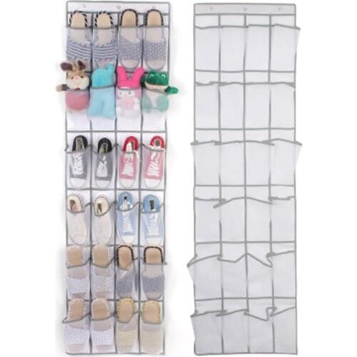 Hanging Organizer Rack Wall Storage Bag 24 Pocket Shoe Space Door Closet Holder Wardrobe Shoes Socks Sundries Hanging Organizers